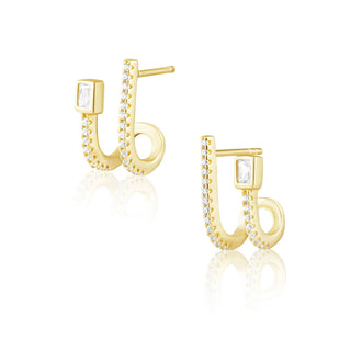 Darcie CZ Huggie - Boutique Bella BellaEarrings