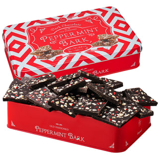 Dark Chocolate Premium Peppermint Bark 450g Holiday Bark Assorted Squares Christmas Candy Sweets Gif