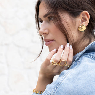 Darlene Heart Studs - Boutique Bella BellaEarrings