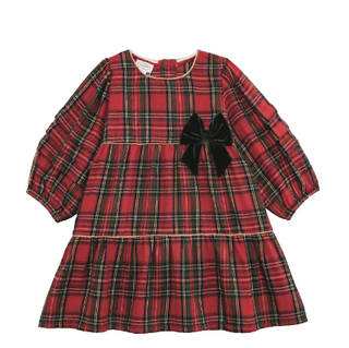 Darling Toddler Tartan Tier Dress - Boutique Bella BellaChristmas Apparel