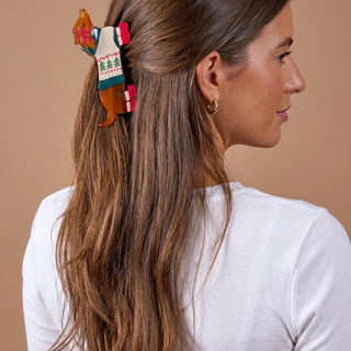 Dashing Dachshund Shape Up Claw Clip - Boutique Bella BellaChristmas