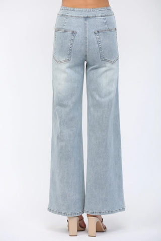 Daydream Drift Wide Leg Jeans - Boutique Bella BellaJeans