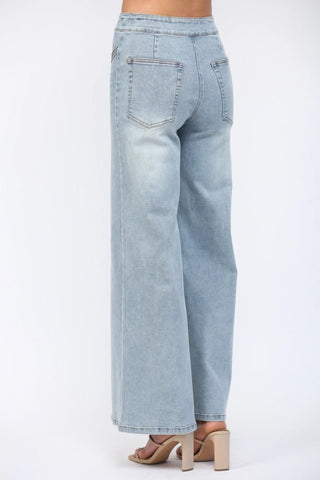 Daydream Drift Wide Leg Jeans - Boutique Bella BellaJeans