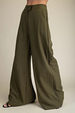 Daydreamin' With Me Bottoms - Olive - Boutique Bella Bellabottoms