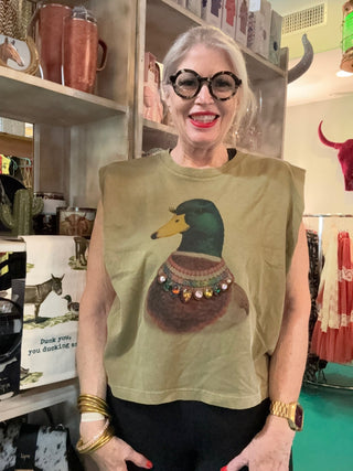 Dazzle Duck Crop - Boutique Bella BellaTank Top