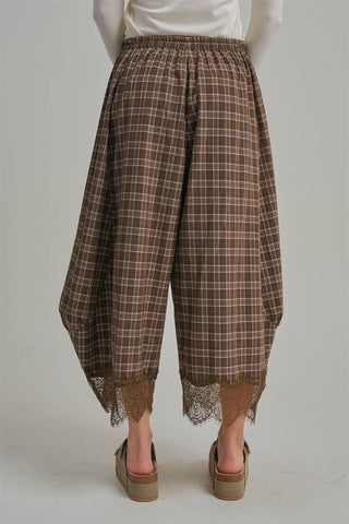 Autumn Muse Plaid Balloon Pants