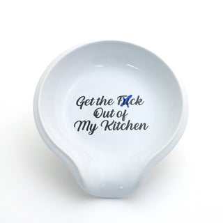 Get The F Out of My Kitchen Spoon Rest, mature language, fun