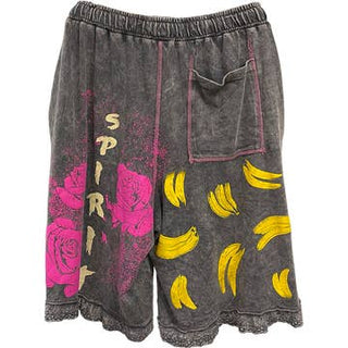 Double Roar Pearl Graphic Lounge Shorts - Charcoal