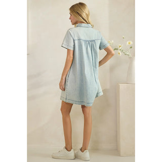 Everyday Mineral-Washed Denim Dress