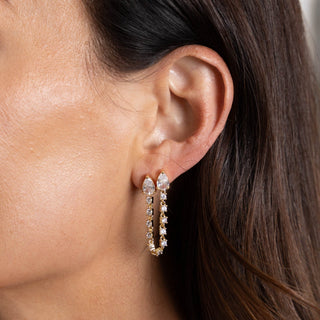 Delilah Double Stud Earring - Boutique Bella BellaEarring
