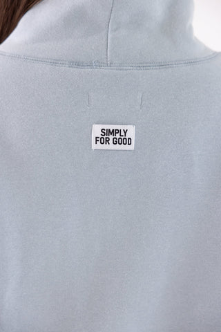 Denim Blue Simply For Good Mockneck - Boutique Bella BellaSweatshirt