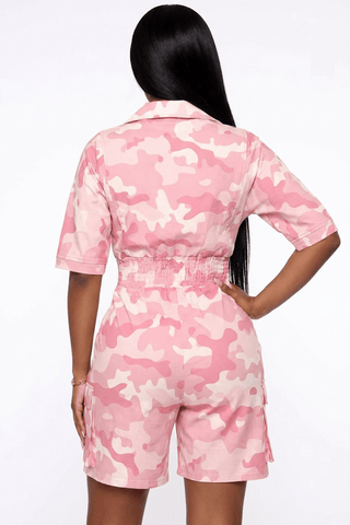 Desert Rose Utility Romper - Boutique Bella BellaRomper