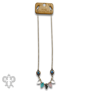 Diamond bead necklace with Austrian crystal - Boutique Bella BellaNecklaces