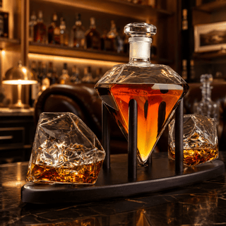 Diamond Decanter Gift Premium Barware Gift Elegant Drinkware Collection - Boutique Bella BellaDecanter Sets