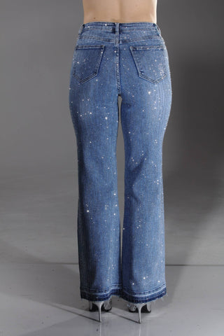 Diamond Dust Denim - Medium Blue - Boutique Bella BellaJeans