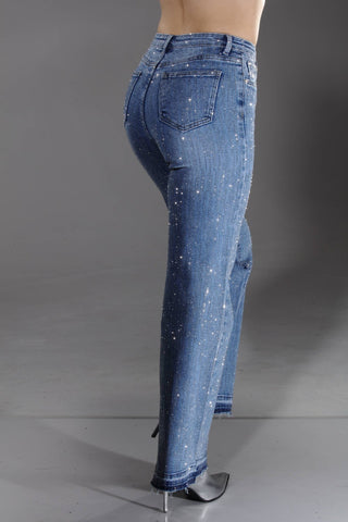 Diamond Dust Denim - Medium Blue - Boutique Bella BellaJeans