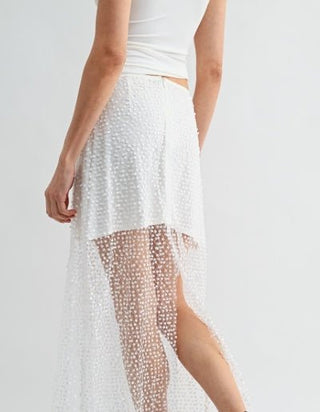 Diamond Dust Sheer Midi Skirt - Boutique Bella BellaSkirt