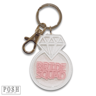 Diamond ring shape wedding keychain - LC - Boutique Bella Bella