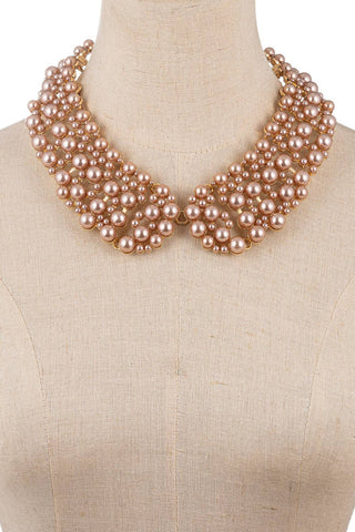 Diana Taupe Collar Necklace - Boutique Bella BellaNecklace