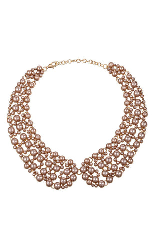 Diana Taupe Collar Necklace - Boutique Bella BellaNecklace
