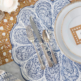 Die - cut Blue Oyster Plate Placemat - Boutique Bella BellaPlacemats