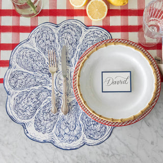 Die - cut Blue Oyster Plate Placemat - Boutique Bella BellaPlacemats