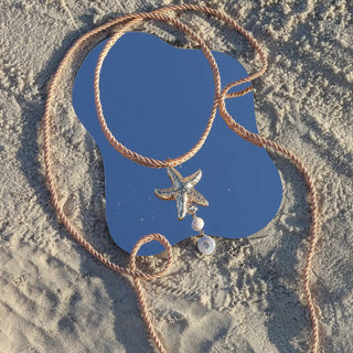 Diferdinando - Sea Darling Starfish Rope Necklace - Boutique Bella BellaNecklace