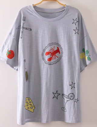Dinner Dream Tee - Boutique Bella BellaT-Shirt
