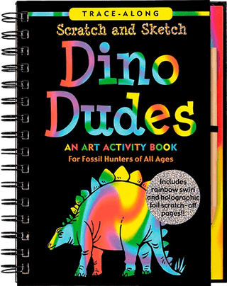 Dino Dudes Scratch and Sketch - Boutique Bella Bellakids book