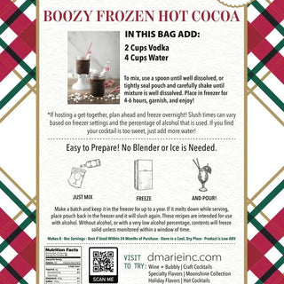 d'Marie Boozy Frozen Hot Cocoa Cocktail Mix - Boutique Bella BellaMixer