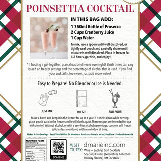 d'Marie Poinsettia Cocktail Mixer - Boutique Bella BellaMixer