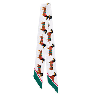 DOGGIES TWILLY SCARF-IVORY - Boutique Bella BellaScarf