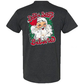 "Don't Stop Believin" Tee Shirt - Boutique Bella BellaChristmas Tshirt