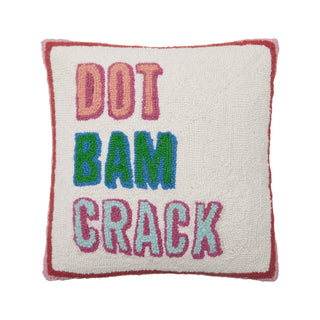 Dot Bam Crack Hook Pillow Poly Filled - Boutique Bella BellaThrow Pillow