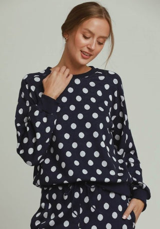 Dot On Trend Pullover - Boutique Bella BellaSweatshirt
