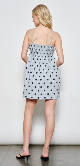 Dotted Darling Smocked Dress - Boutique Bella BellaDress