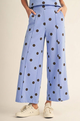 Dotty Darling Periwinkle Pant - Boutique Bella BellaPants
