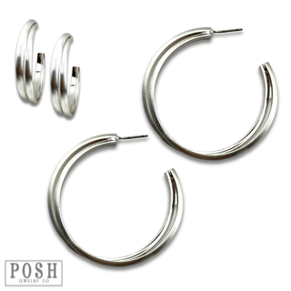 Double hoop earring - Boutique Bella BellaEarrings