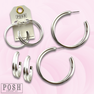Double hoop earring - Boutique Bella BellaEarrings