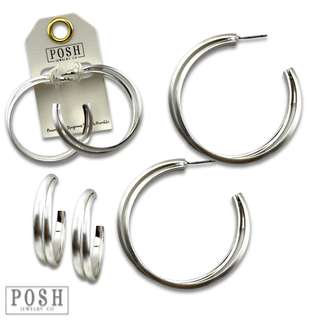 Double hoop earring - Boutique Bella BellaEarrings