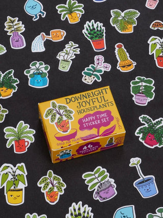 Downright Joyful Houseplants Happy Time Sticker Set - Boutique Bella BellaStickers