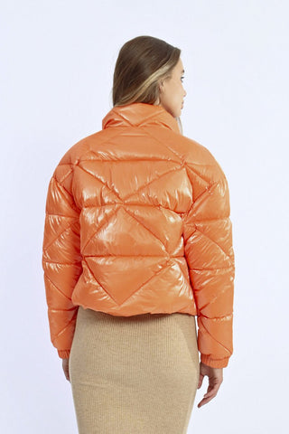 Dream - sicle Puffer Cropped Jacket - Boutique Bella BellaPuffer Jacket