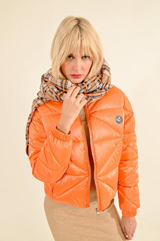 Dream - sicle Puffer Cropped Jacket - Boutique Bella BellaPuffer Jacket