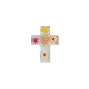 Dried Flower Resin Cross - Boutique Bella Belladecorative cross