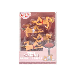 Drinking Buddies Wine Charmer Drink Markers-4 Pack - Boutique Bella BellaTumbler Charms