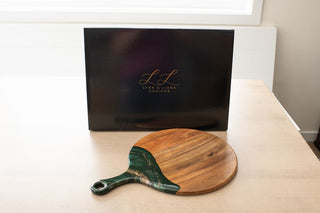 Cheese Paddle Acacia Boards - Jade