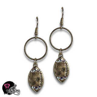 Football Game Day earring with Austrian crystals - LC