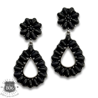 Western stone teardrop earring