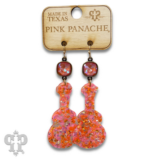 Acrylic earring with Austrian crystal - LC