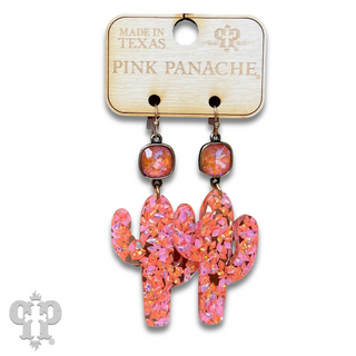 Acrylic earring with Austrian crystal - LC